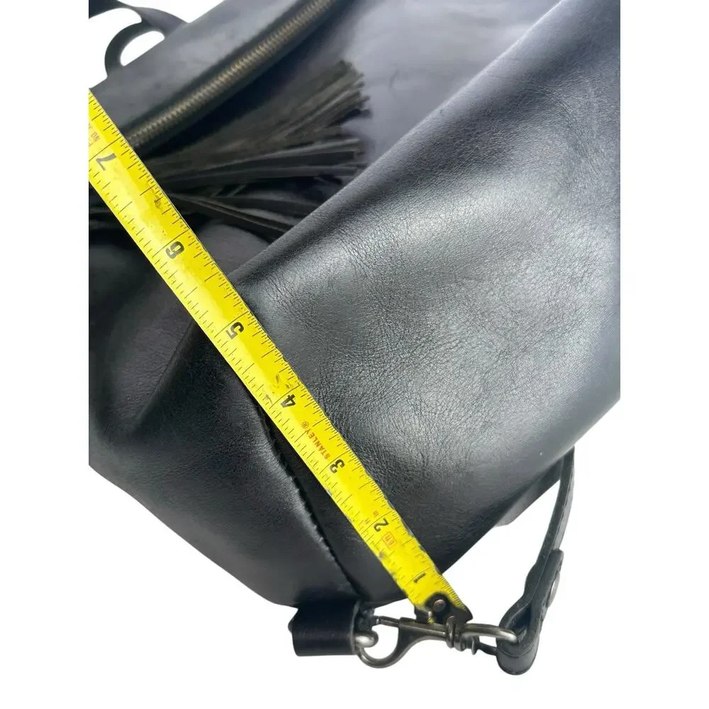 Patricia Nash Luzille Heritage Black Leather Backpack Purse